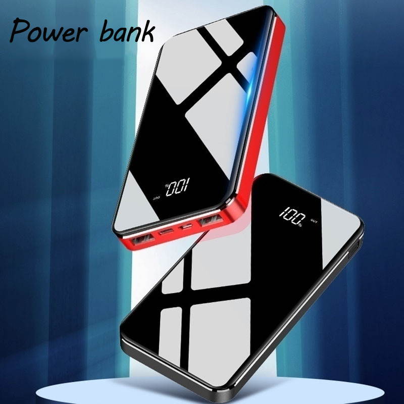 2021 New 8000mAh Popular Portable Charger External Battery Poverbank Power Bank Ultra Large Capacity 2 USB PowerBank