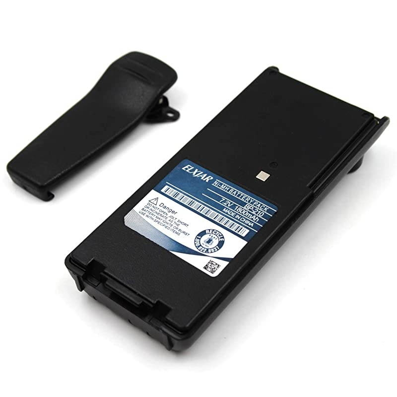72V 1800mAh BP210 Replacement NiMH Battery for ICOM Radios CA6 ICA24 ICF30GT ICF30GS ICF40GT ICF40GS ICF3GT ICF3GS ICV8 TwoWay Radio BP209 BP222 BP209N BP210N BP222N