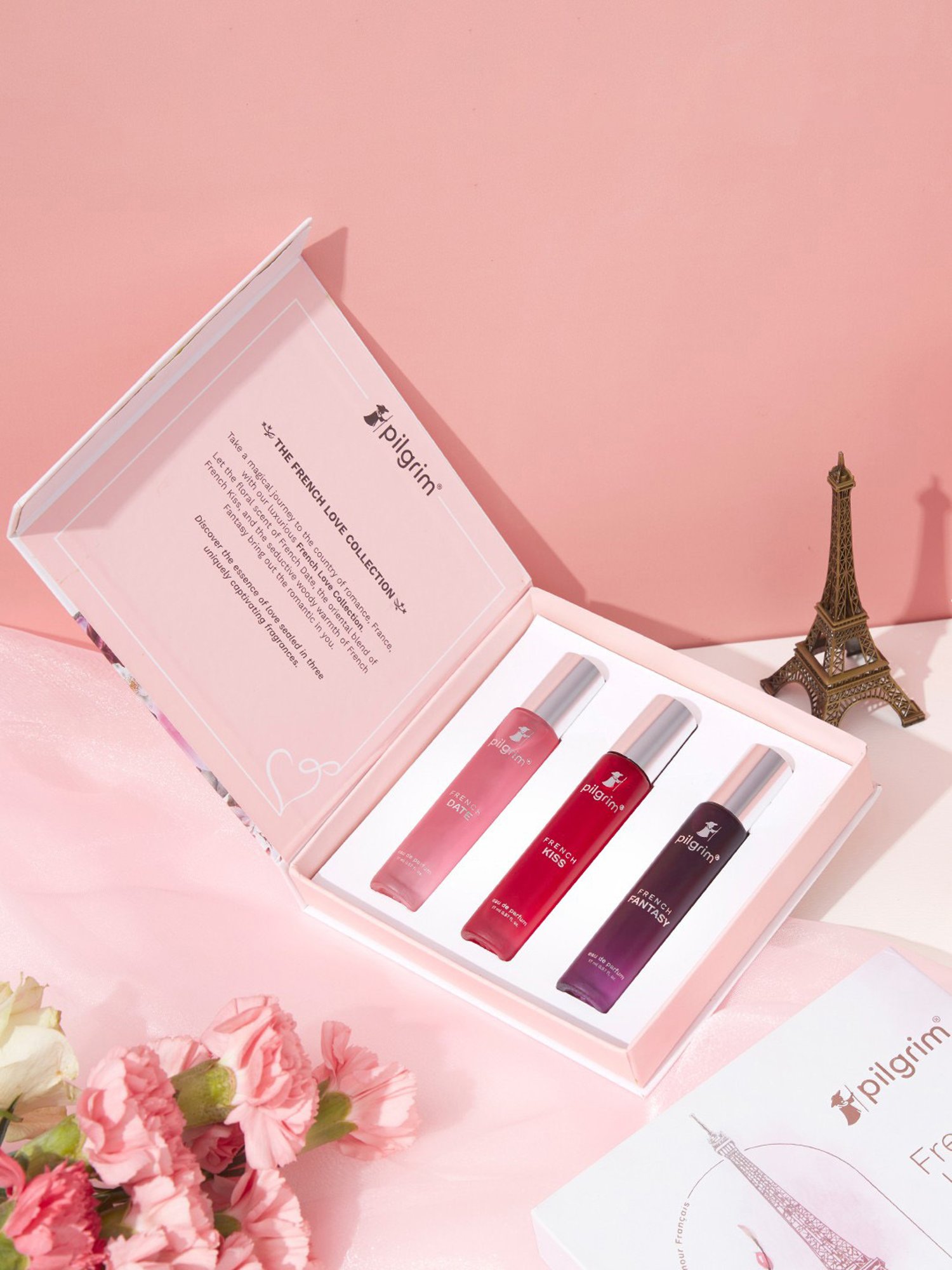 PILGRIM French Love Collection Eau de Parfum Gift Set for Women