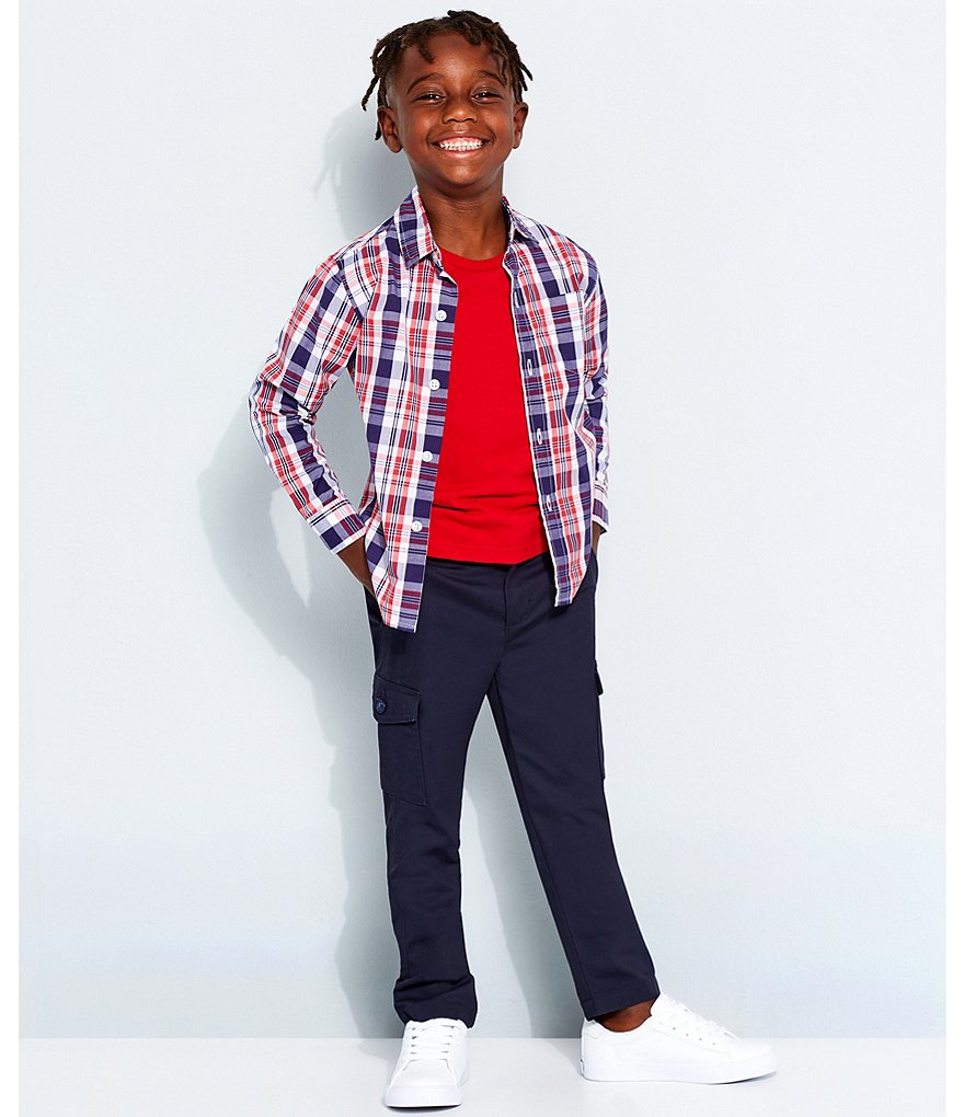 Class Club Little Boys 2T-7 Short-Sleeve Slub Knit Tee