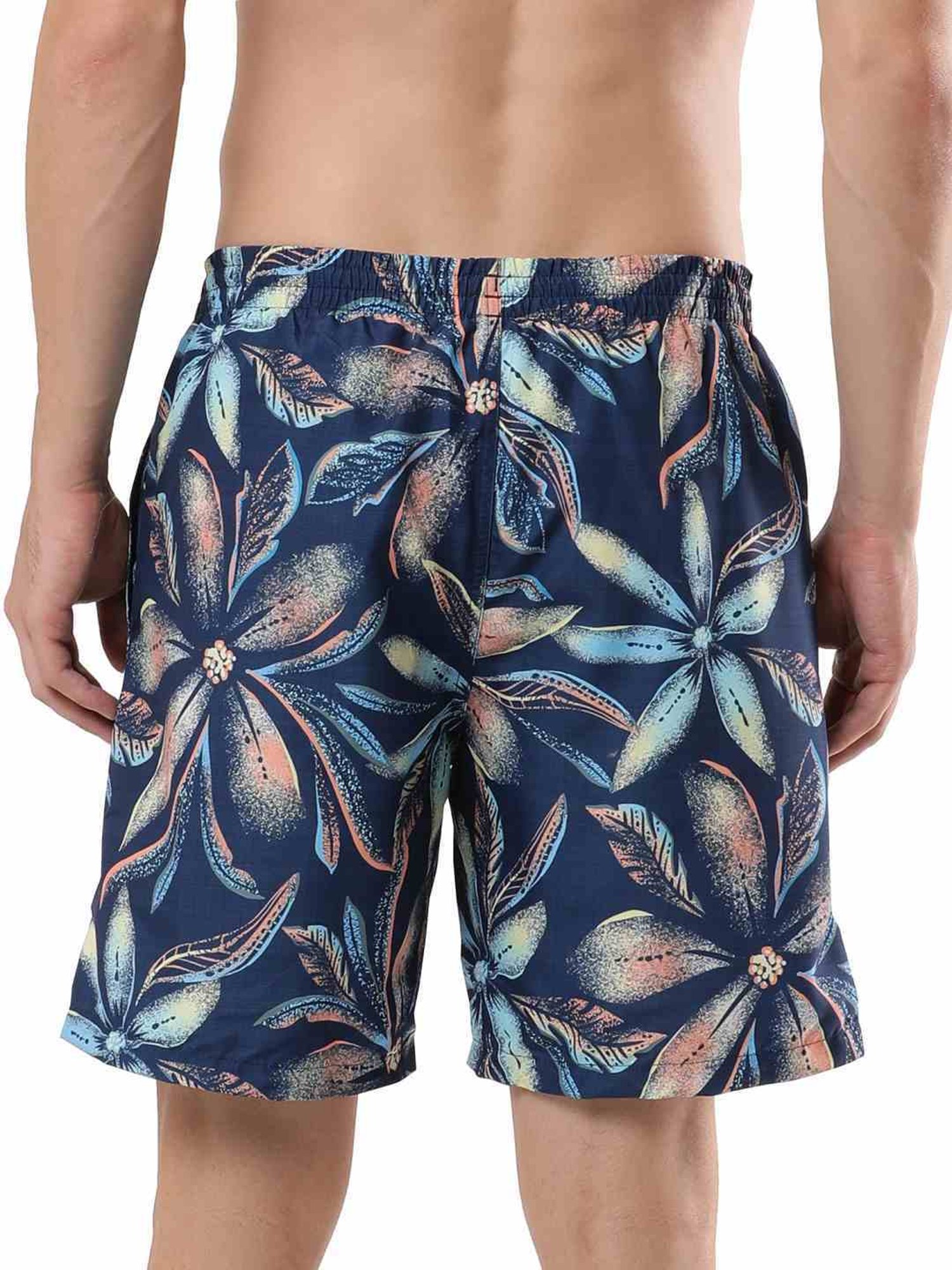 Speedo Pure Blue Regular Fit Printed Swim Shorts