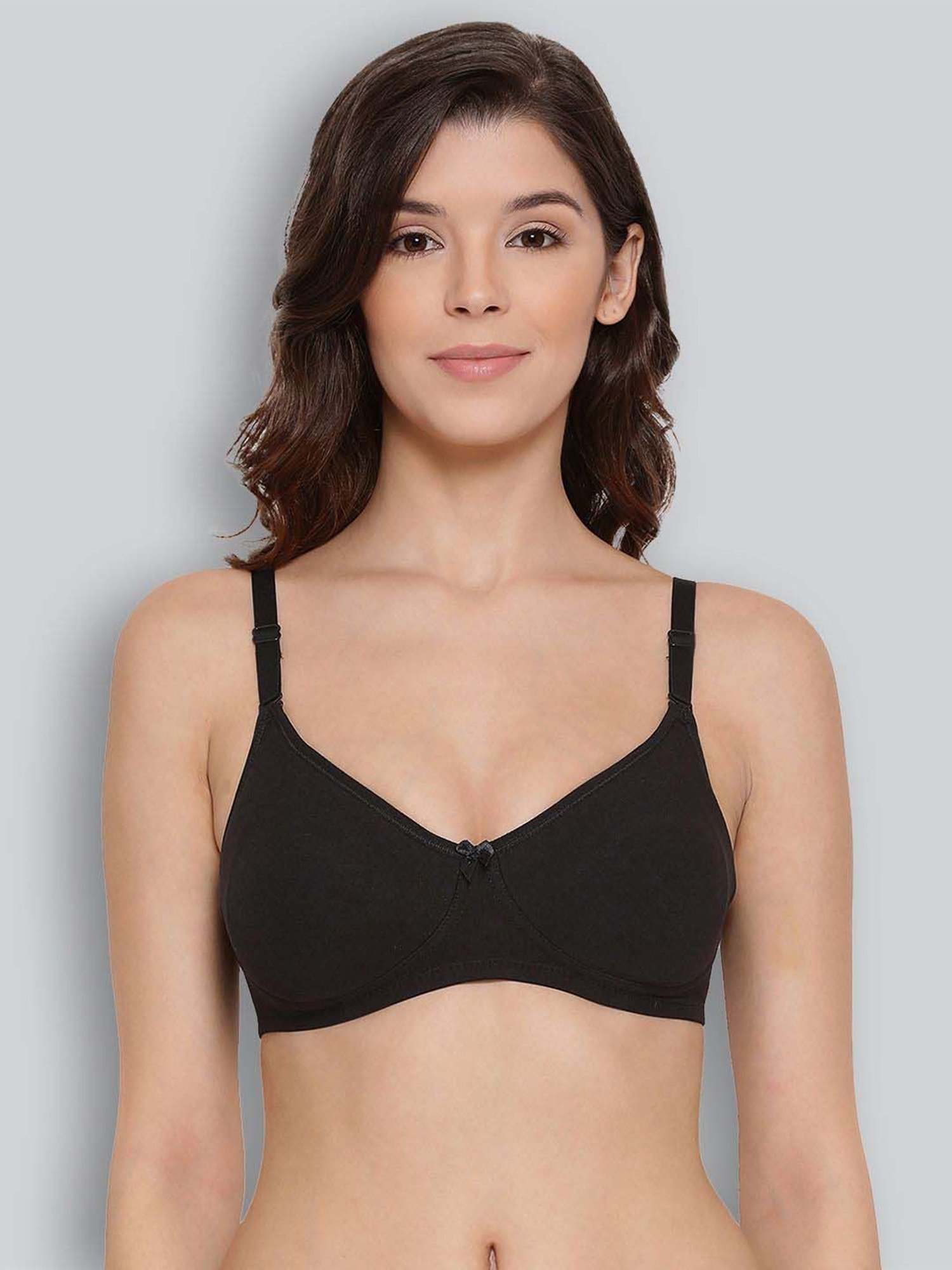 Lyra Black Cotton Everyday Bra