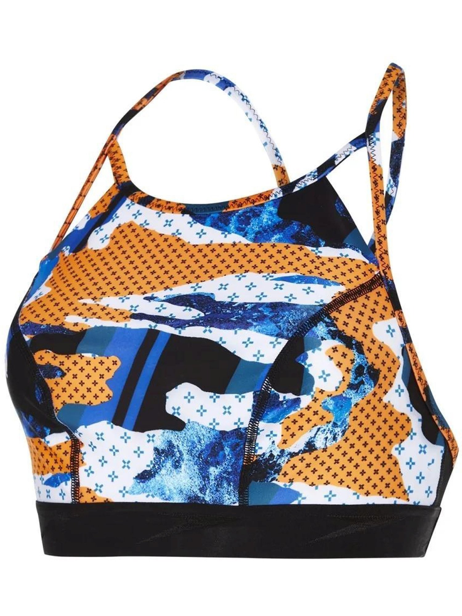 Speedo Multicolor Printed Swimwear Top