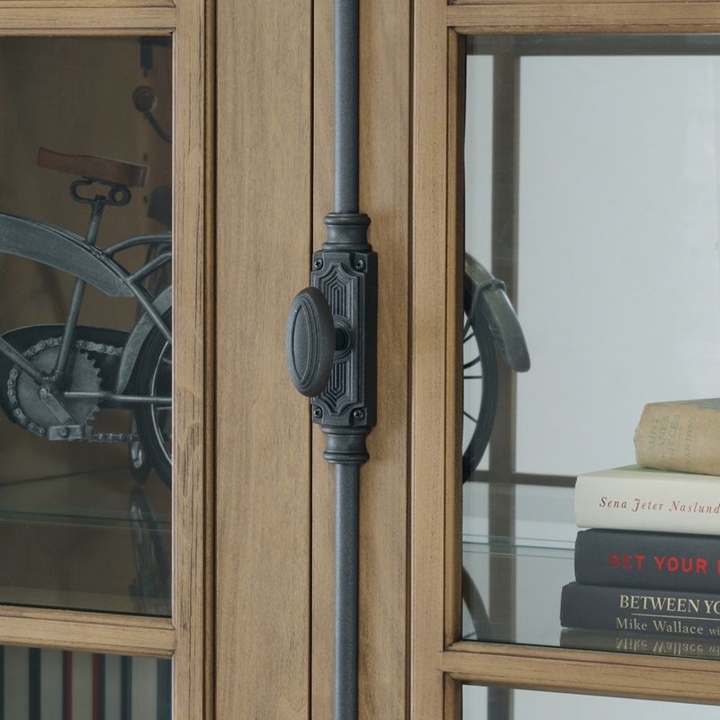 Howard Miller 670021 Howard Miller Clawson Ii Curio Cabinet 670021 Aged Natural