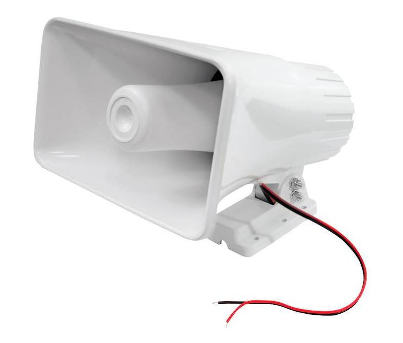 Pyle PHSP5 8" 65W 8-Ohm Indoor & Outdoor PA Horn Speaker 65 Watts, White