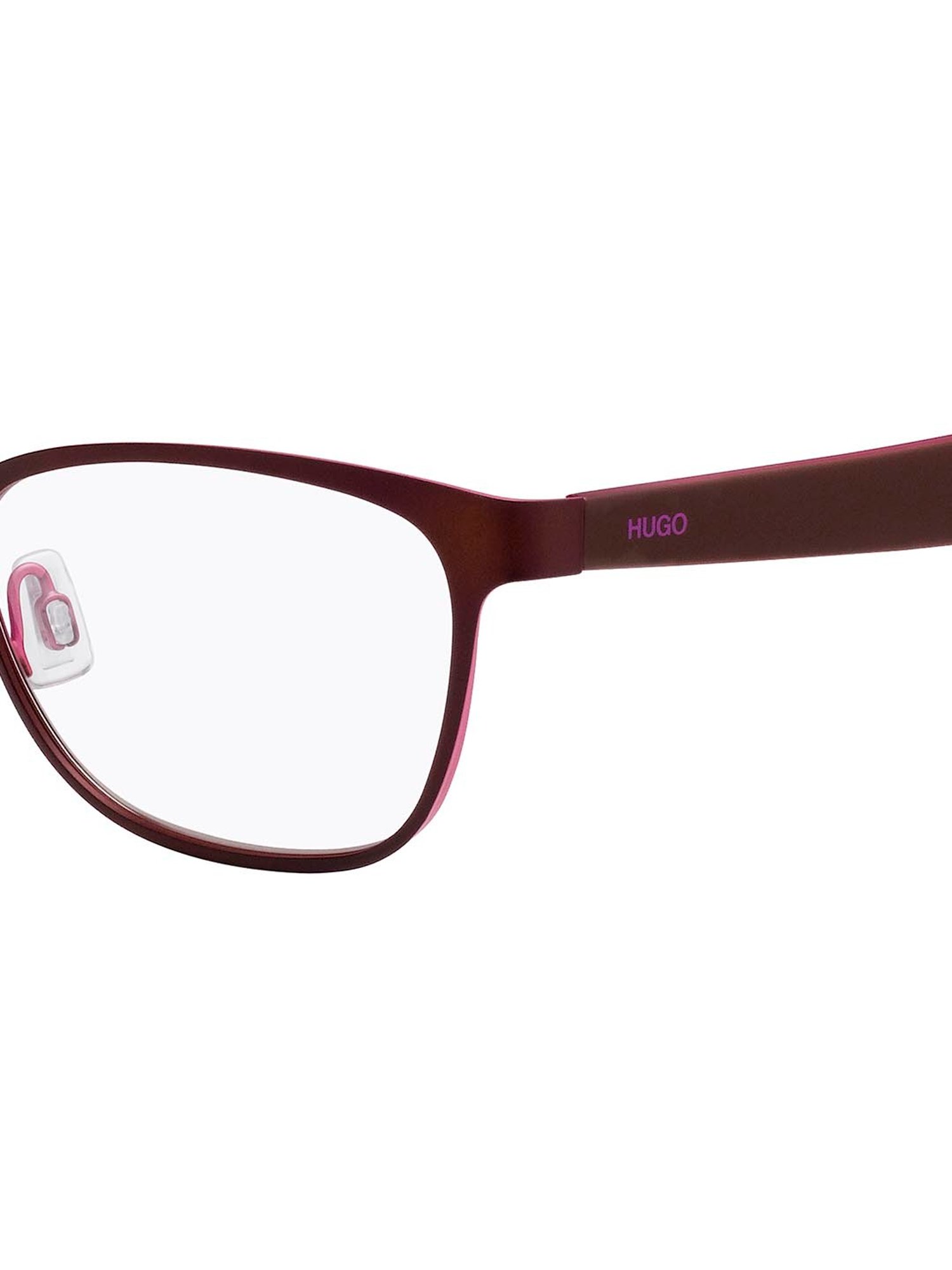 HUGO Brown Rectangular Eye Frames for Women