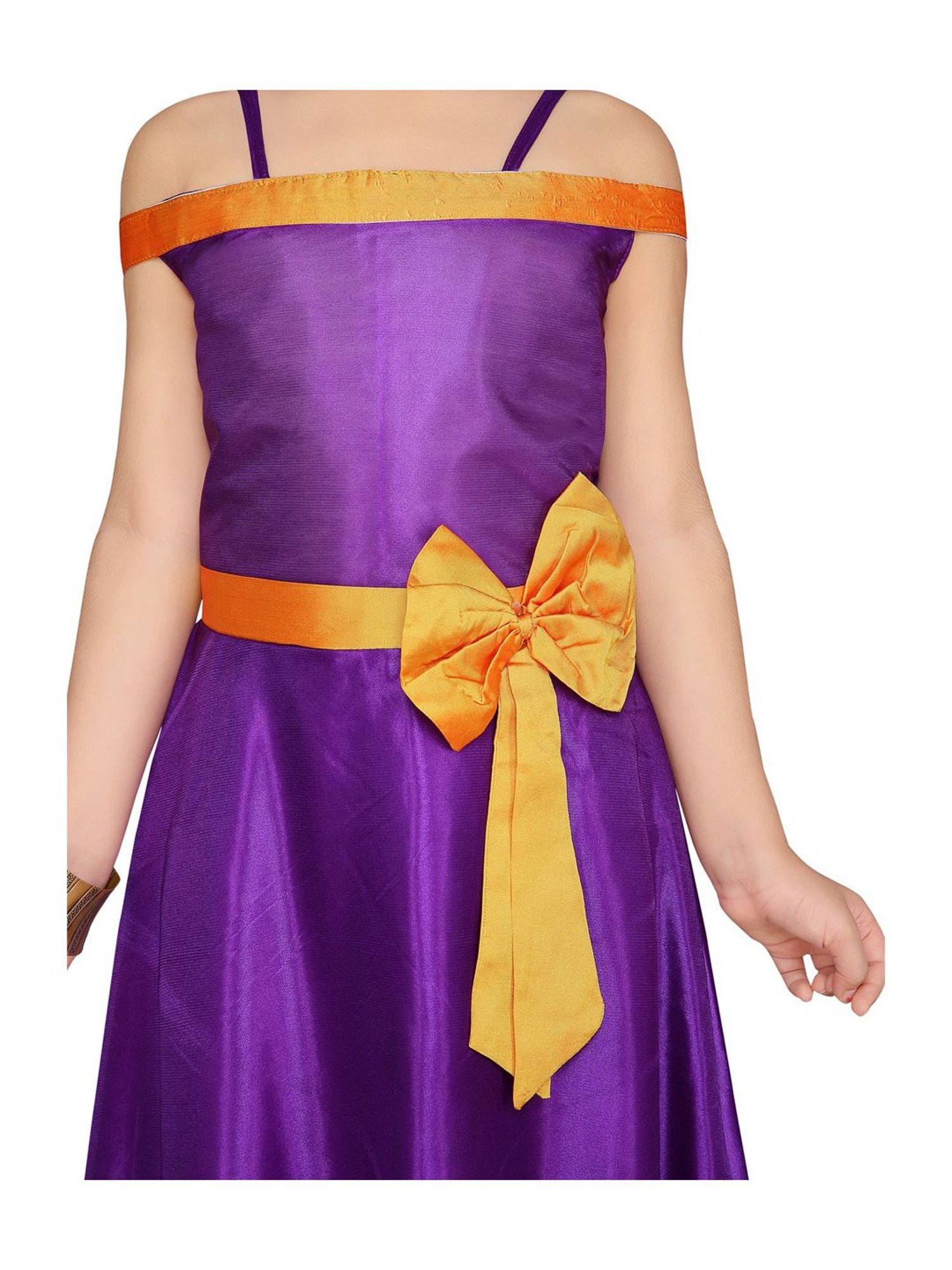 Aarika Kids Purple Flared Fit Gown