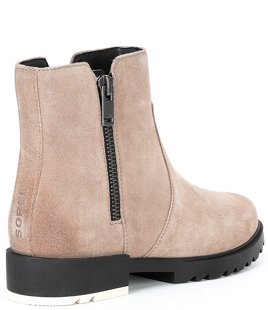 Sorel Emelie II Zip Waterproof Suede Booties