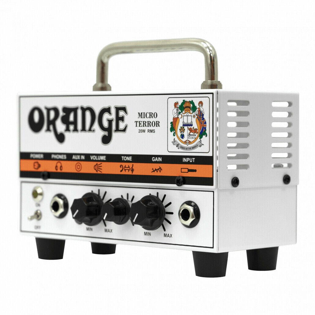 Orange MT20 Micro Terror 20-Watt Mini Guitar Amplifier Head w/ Instrument Cable
