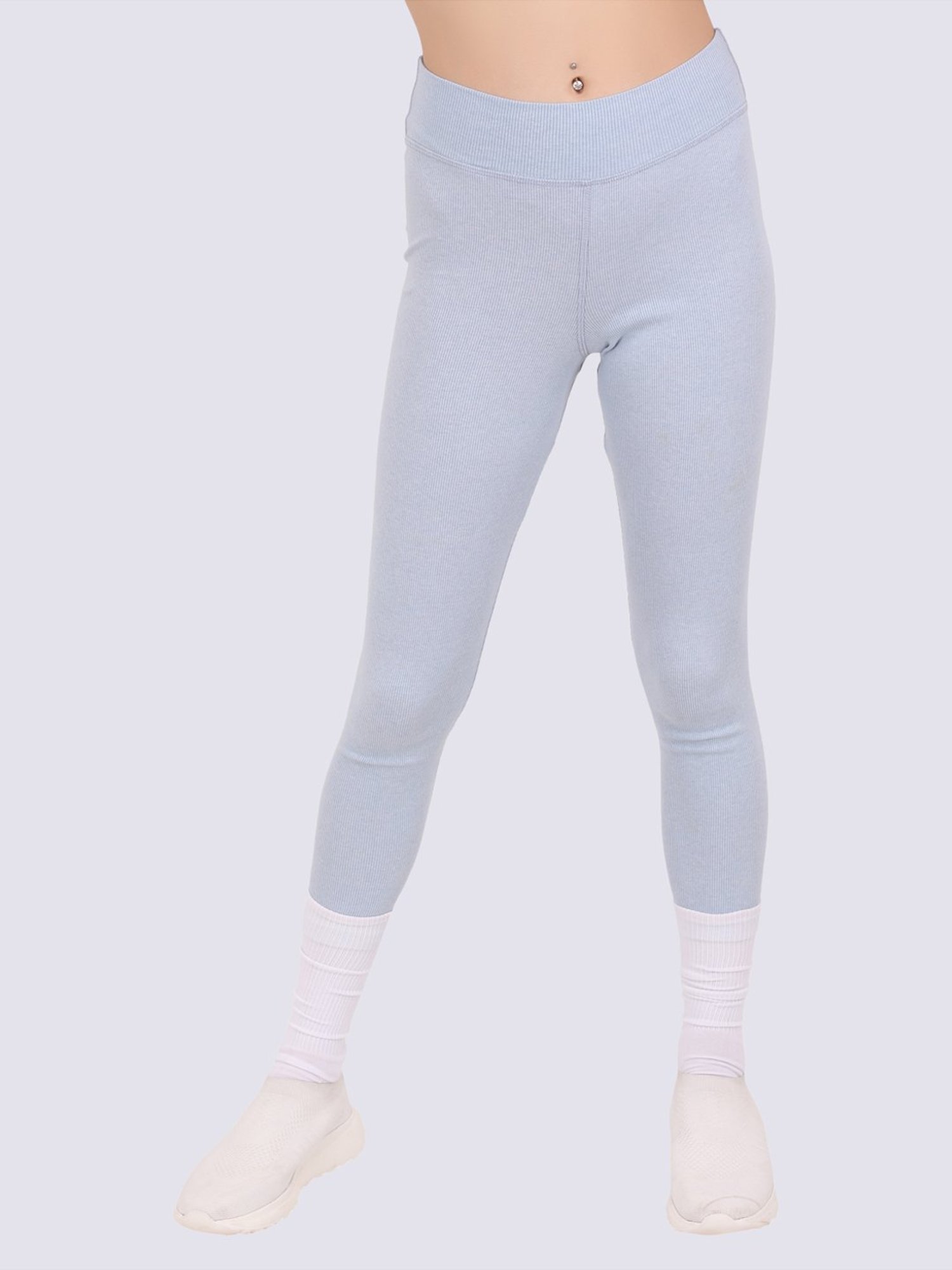EVERDION Grey Cotton Tights