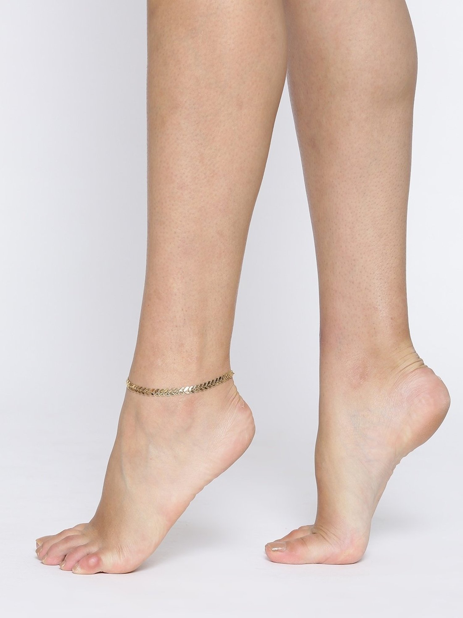 Abdesigns Gold-Plated Handpaint Wedding Doli Barat Bridal Anklets