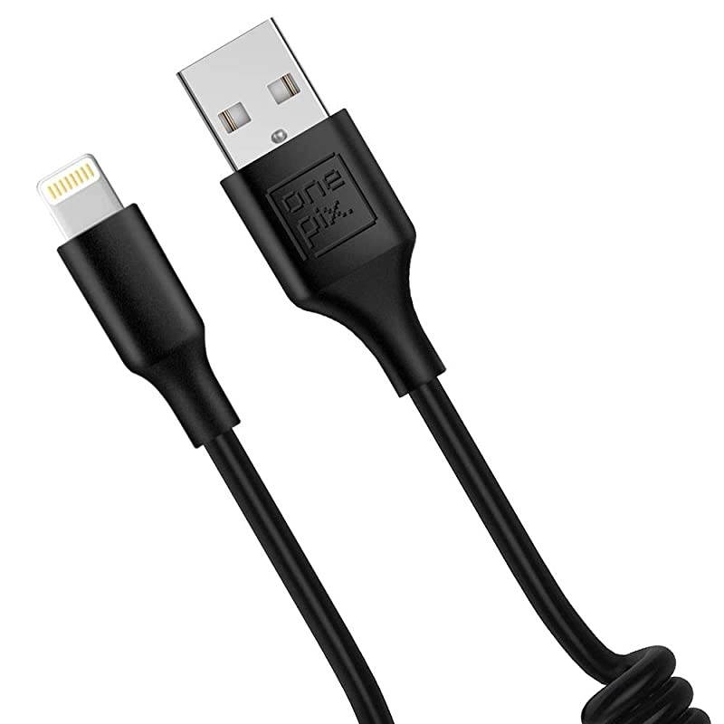 Coiled Lightning Cable for iPh2 Pack MFi Certified Coil Car Charger Cable Compatible with iPh11XSXS MaxXRX88 Plus77 Plus6s6s Plus66 PlusSE5s5c5iPadiPod Black