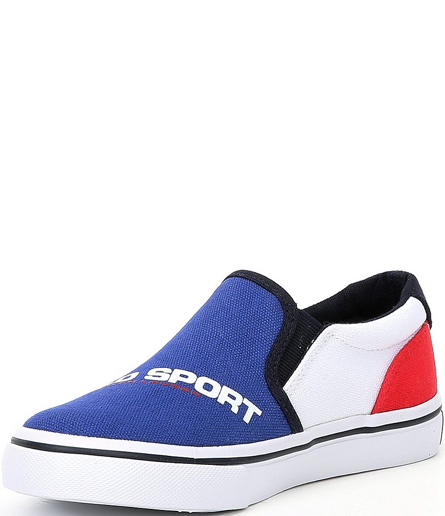 Polo Ralph Lauren Boys' Thompson Canvas Slip On Sneakers (Toddler)