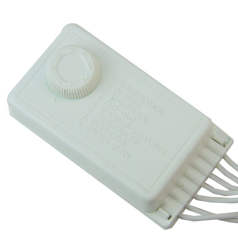 J. Hofert Co Set of 8 Red Lighted Candy Cane Christmas Lawn Stakes with 8 Functions and Remote