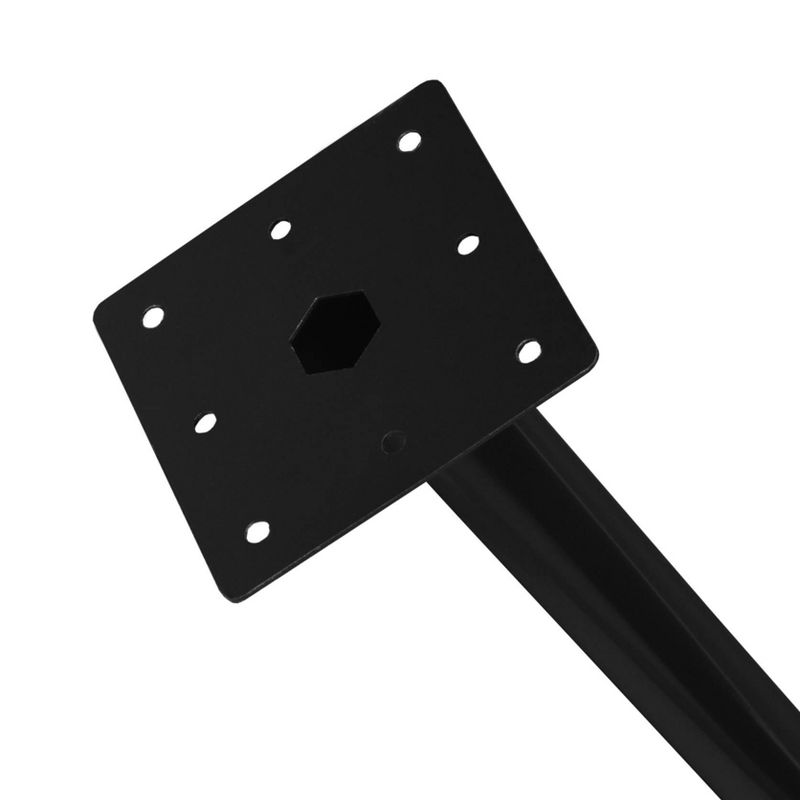 48" Dali Round Tapered Leg Dining Table Beige/Black - Regency