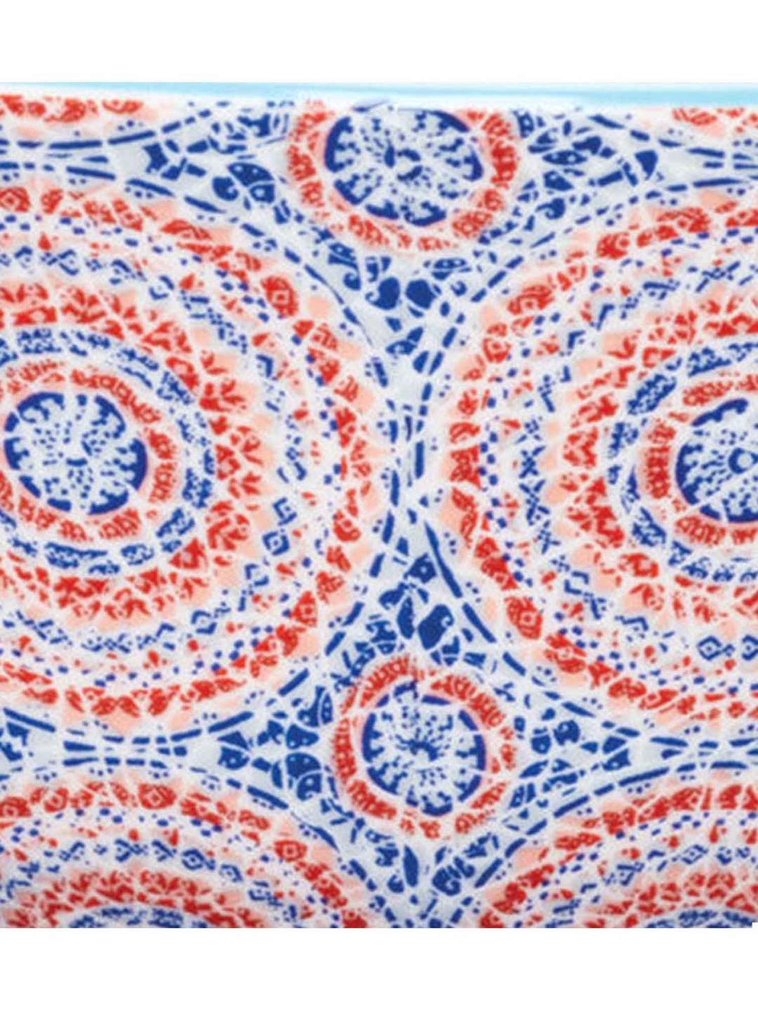 KitchenCraft Blue & Red Stoneware Fruit Bowl