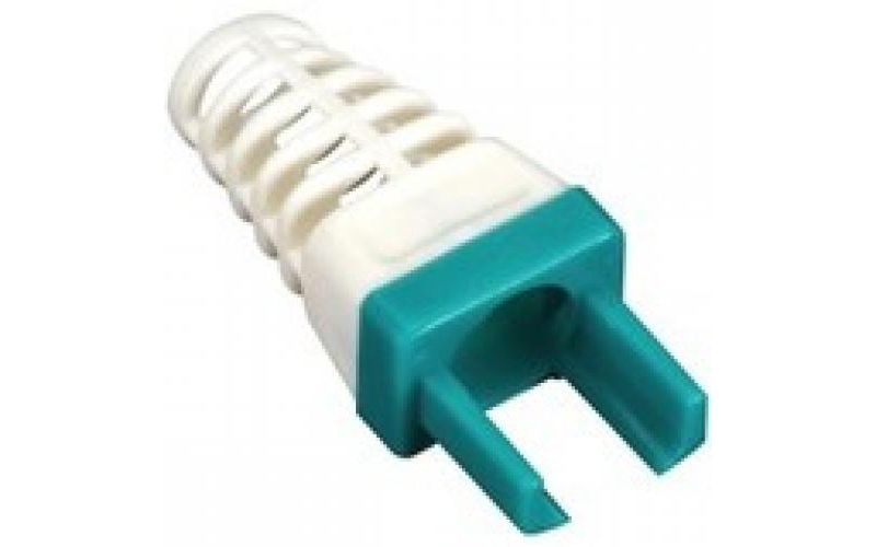 ez-rj45 cat6 strain-relief boot, 25-pack, green