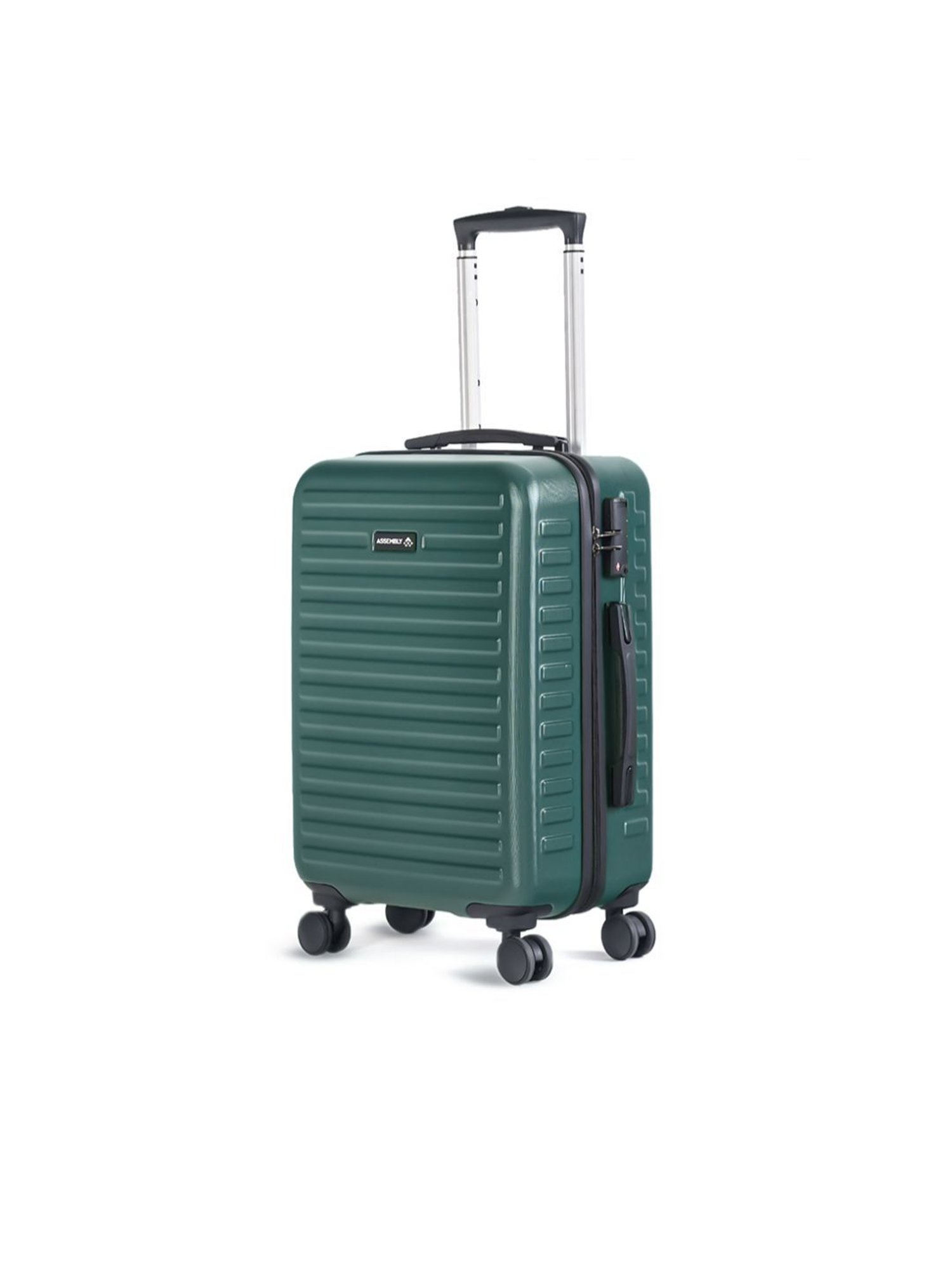 Assembly Green Textured Trolley Bag Pack of 2 - 20 inch & 24 inch