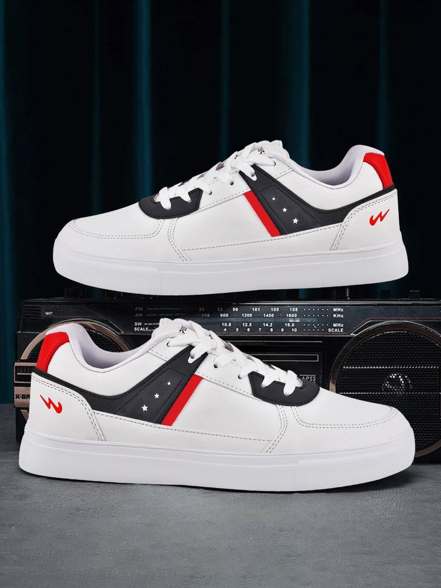 Campus Men's White Casual Sneakers