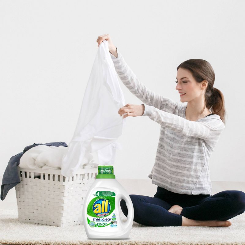 Gain with Essential Oils Lavender & Chamomile Calm Liquid Laundry Detergent - The Serene Scent - 58 fl oz