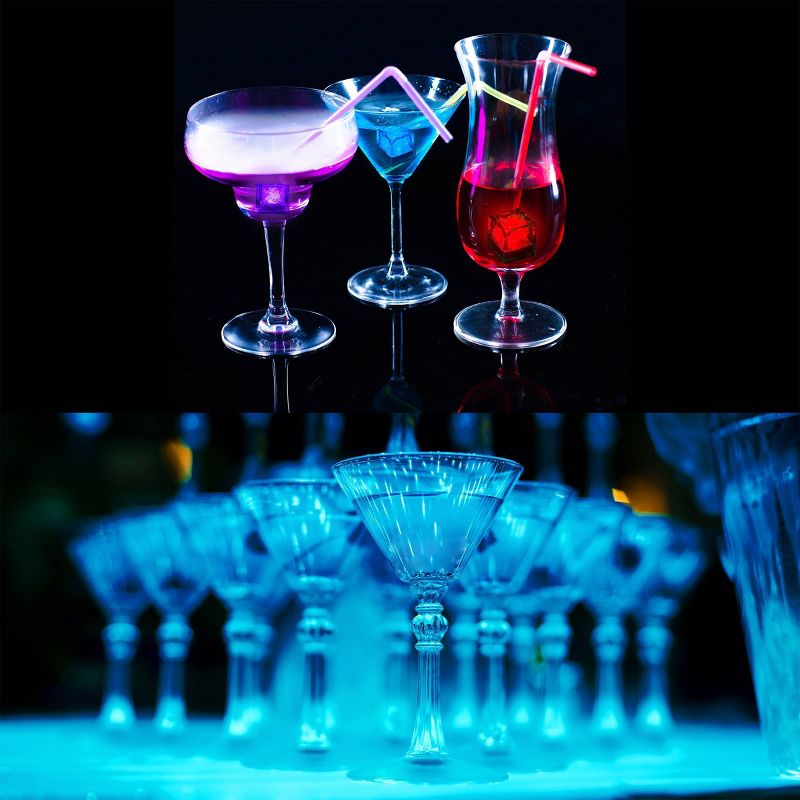 12pk LED Ice Cube Shape Lights