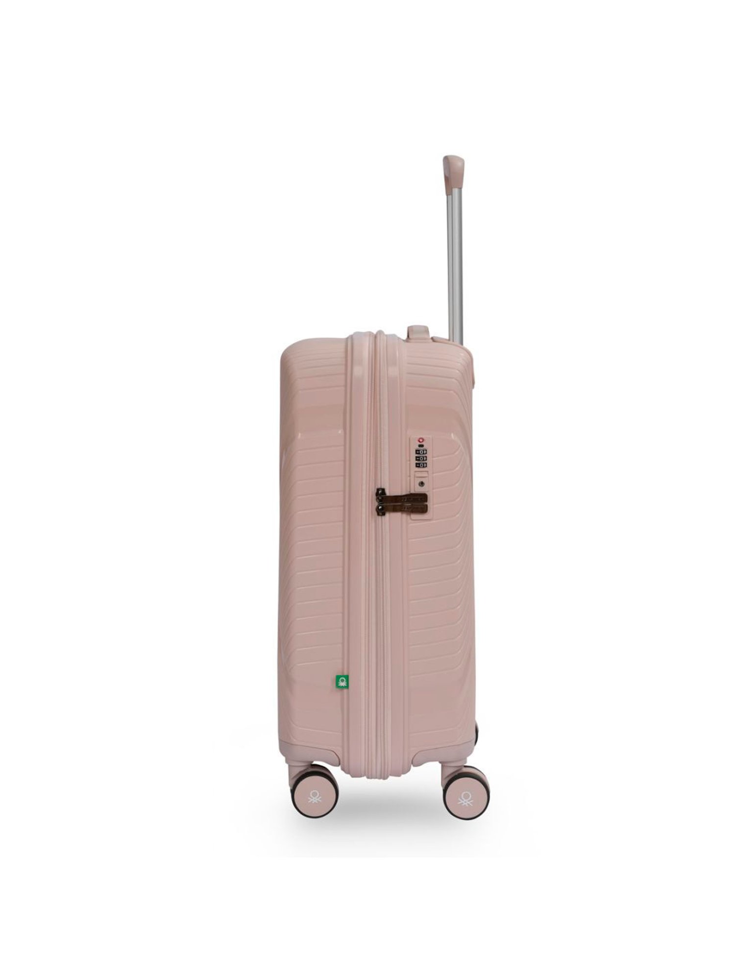 United Colors of Benetton Galaxy Pink Textured Hard Medium Trolley Bag - 65 Cm