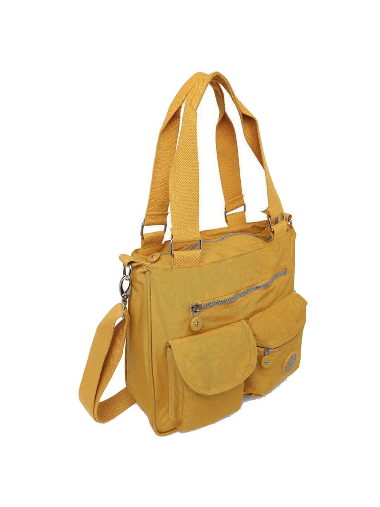 Baomi Yellow Solid Medium Shoulder Bag