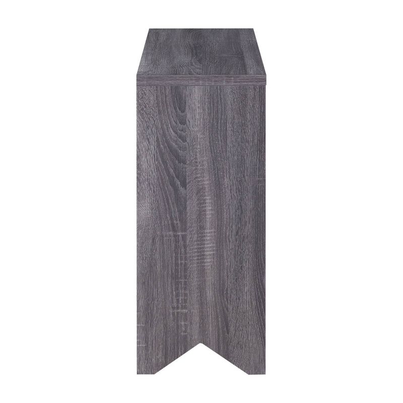 Yanga 1 Shelf Accent Cabinet Distressed Gray - miBasics