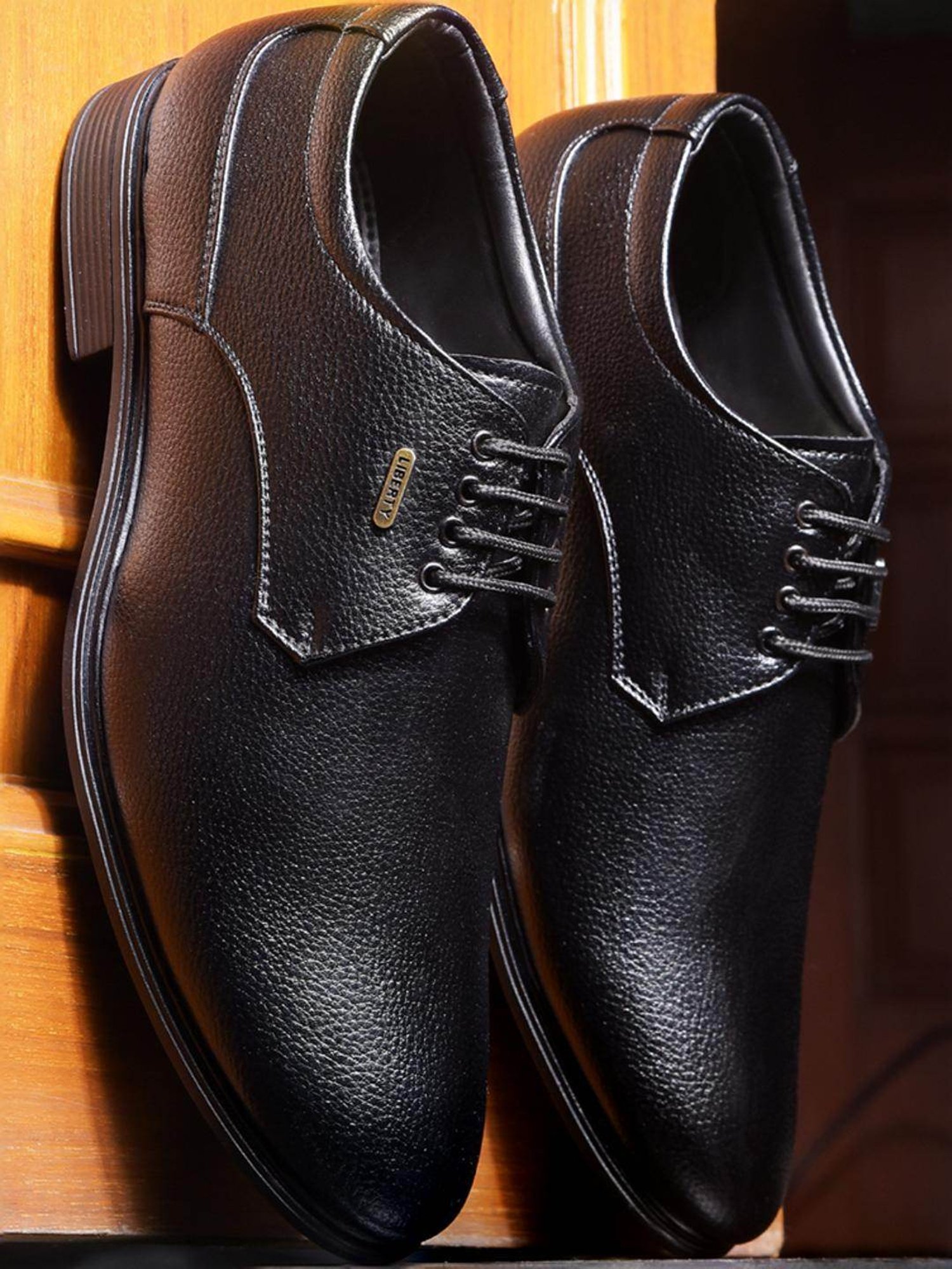 Fortune by Liberty Men's Black Derby Shoes