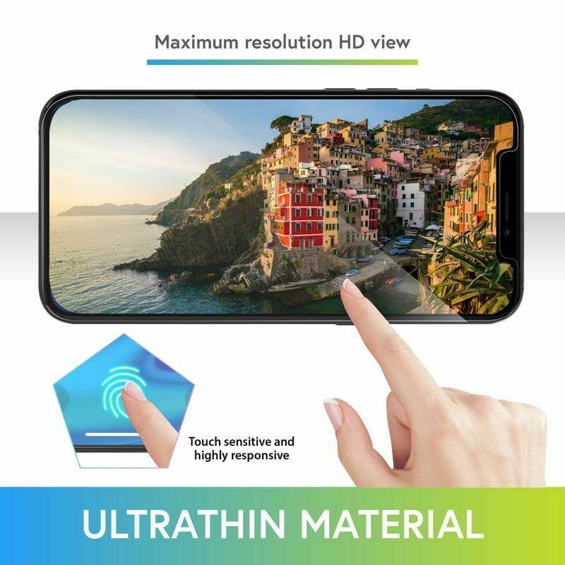 2x Privacy Tempered Glass Screen Protector for iPhone 12  12 Pro 6.1" Anti-