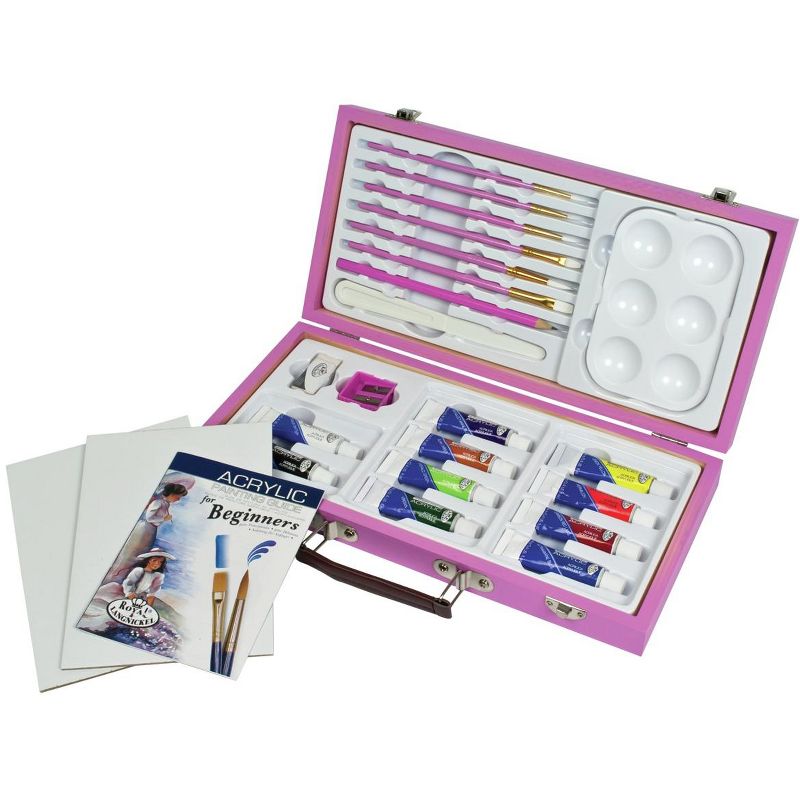 Pink Art Artist Set For Beginners-Acrylic Painting