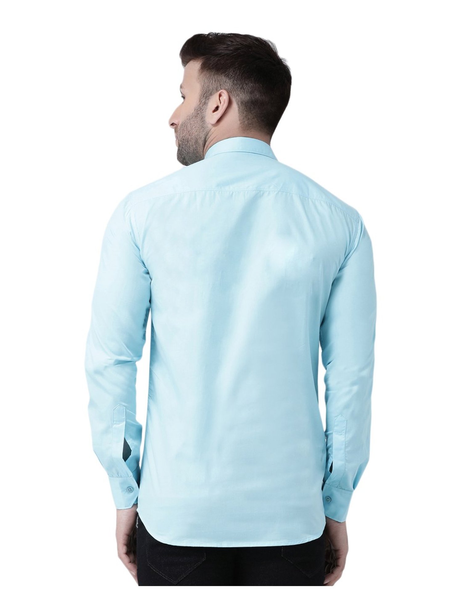Hang Up Blue Cotton Slim Fit Shirt