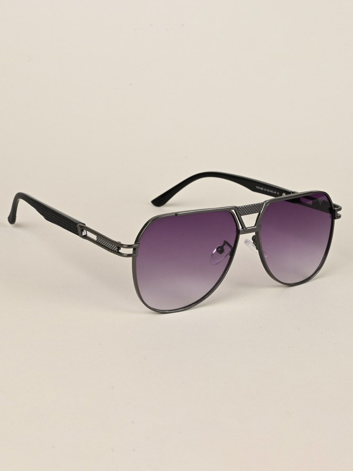 Voyage Purple Aviator UV Protection Unisex Sunglasses