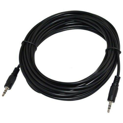 12ft 3.5mm AUX Metal Gold Plate Male to Male Stereo Audio Cable Foc PC iPod MP3