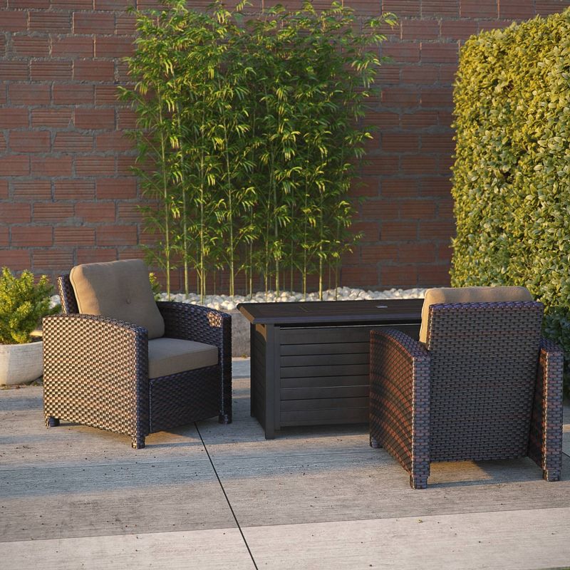 Miles Wicker Club Chair - Mocha - Balkene Home