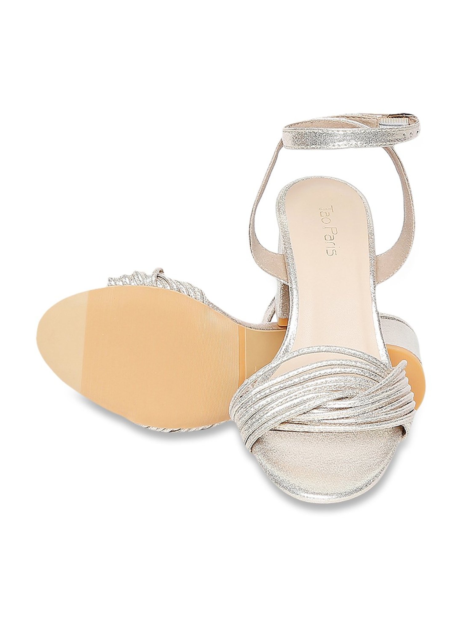 Tao Paris Dot Golden Ankle Strap Sandals