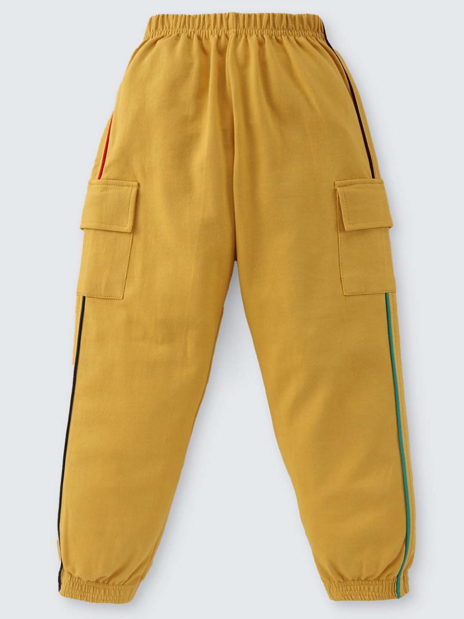 Nite Flite Kids Off-White & Mustard Cotton Printed Top Set