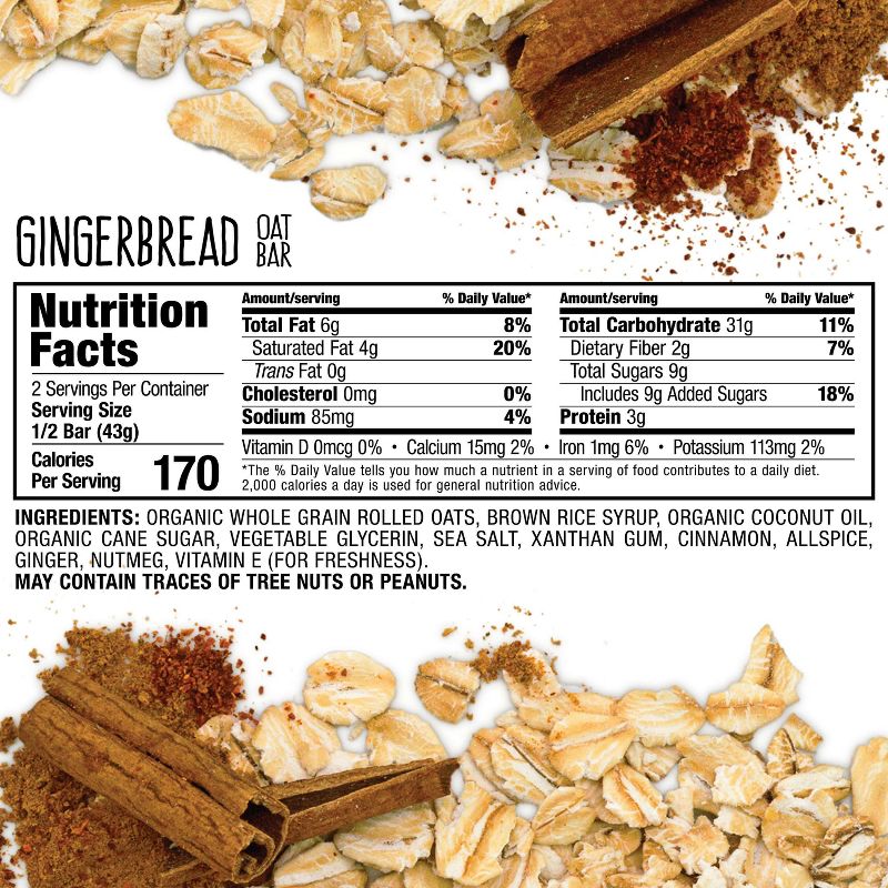 Bobo's Oat Bar Gingerbread - 3oz