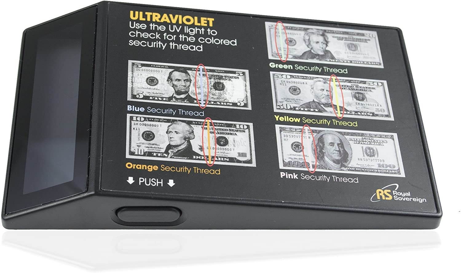 Royal Sovereign RCD-UVP Portable Ultraviolet Counterfeit Detector