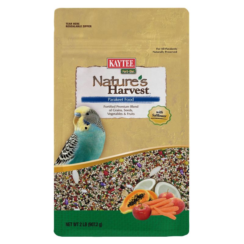 Kaytee Nature's Harvest Parakeet Food - 2lbs