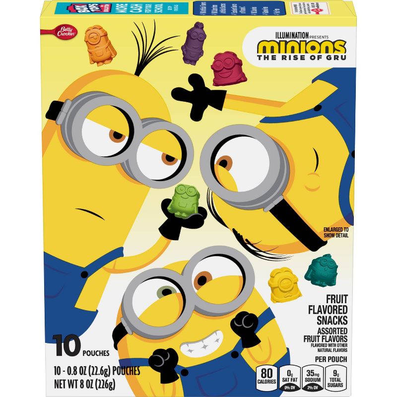 Betty Crocker Fruit Snacks Assorted Frt Minions 2 - 8oz 10ct