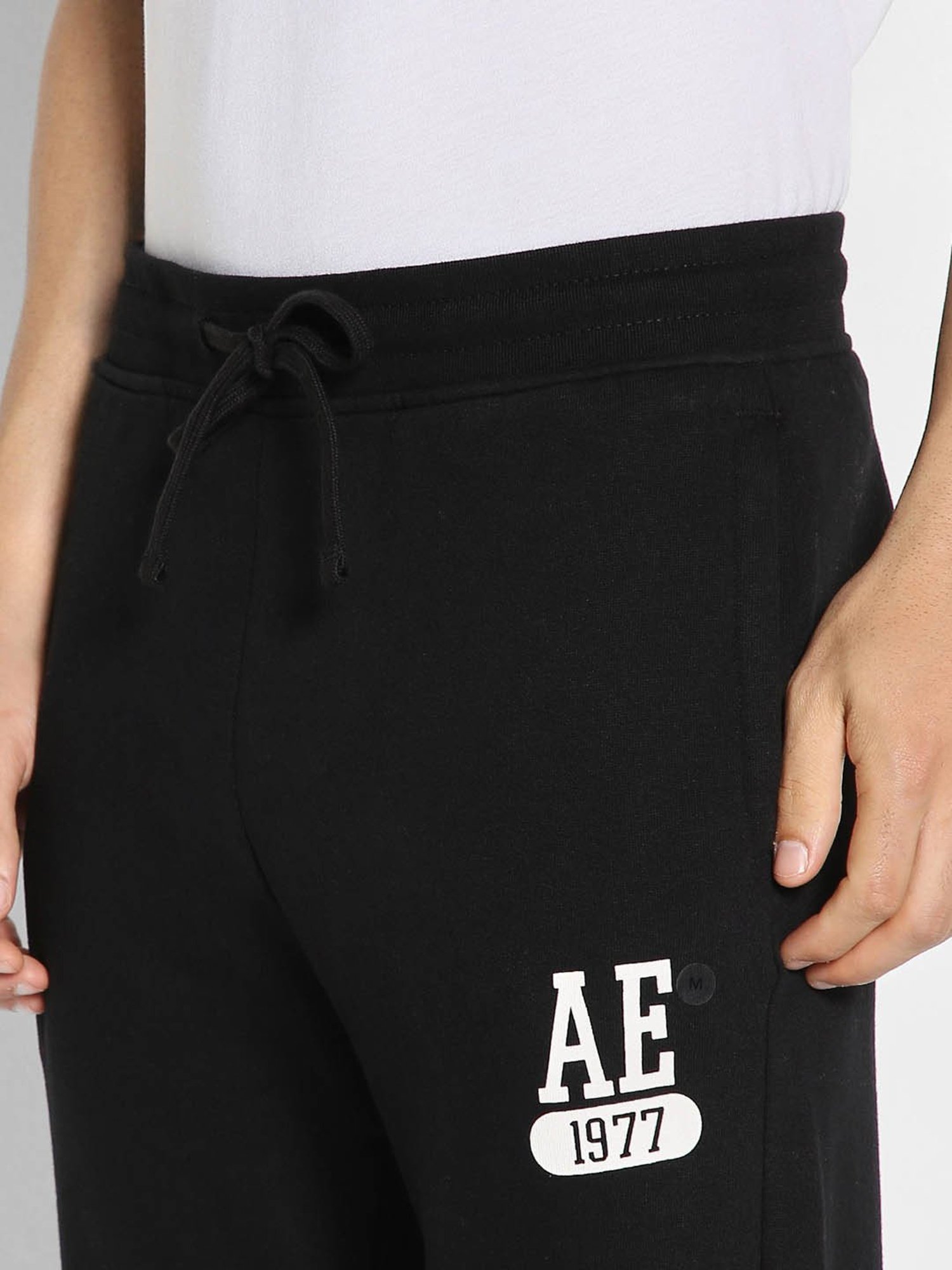 Parx Black Jogger Fit Joggers
