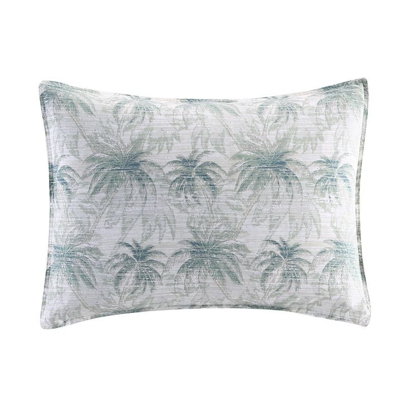 King Distressed Palm Comforter & Sham Set Green - Tommy Bahama