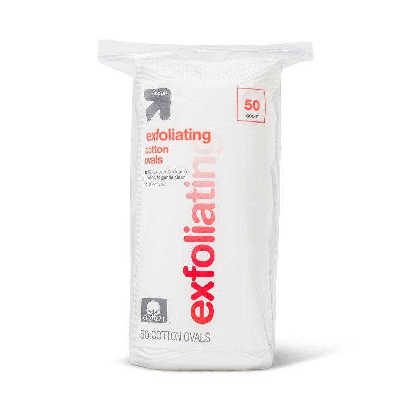 Exfoliating Cotton Ovals - 50 ct - up & up™