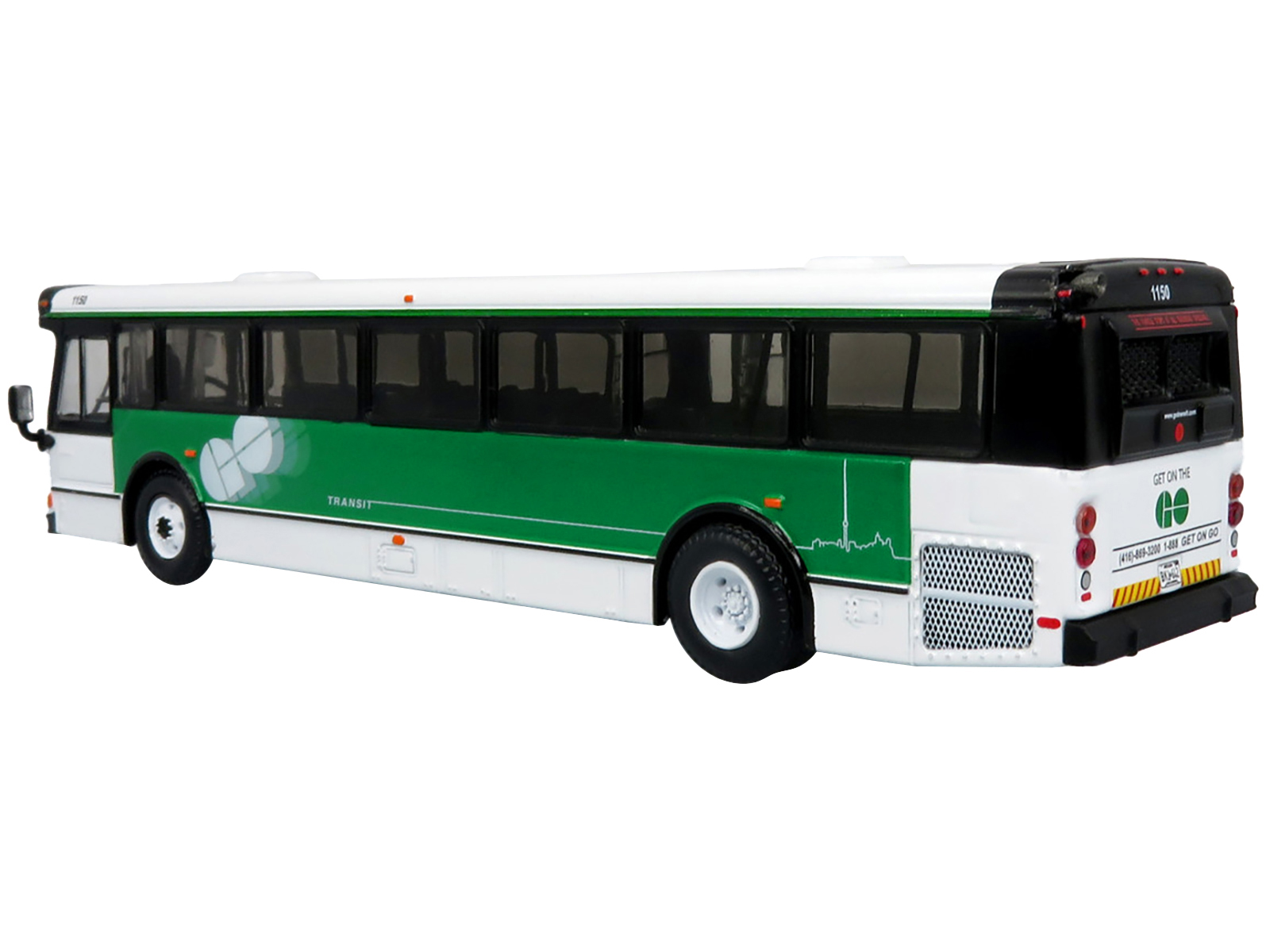 2006 Orion V Transit Bus GO Transit Ontario "Newmarket B" Limited Edition "The Vintage Bus and Motorcoach Collection" 1/87 (HO) Diecast Model by Iconic Replicas