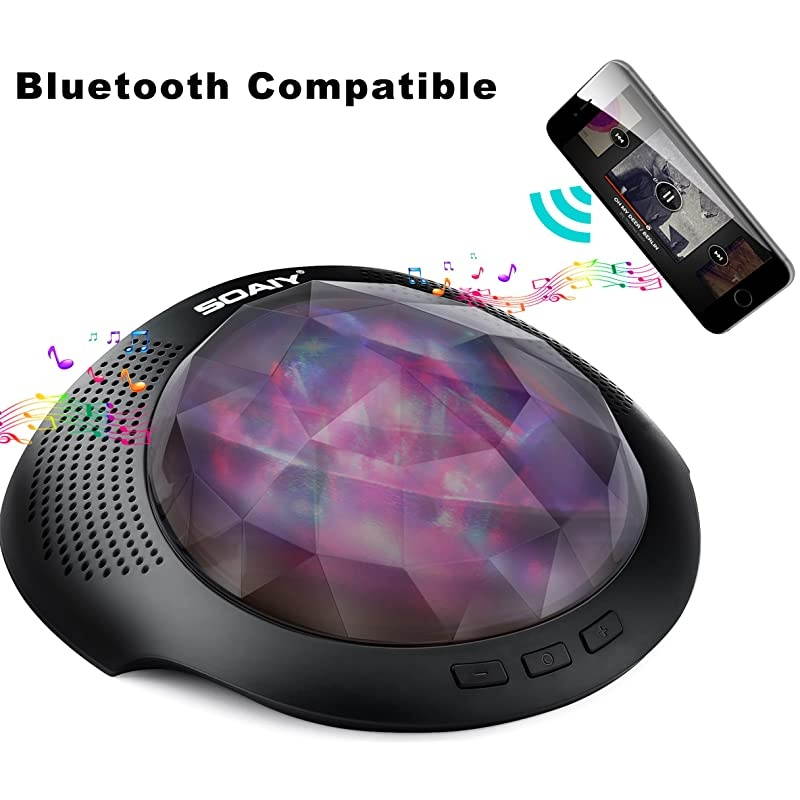 Aurora Night Light Projector and Sleeping Soothing White Noise Sound Machine for Baby Kids Adults with Bluetooth 41 Timer Remote 6 Soother Sounds 7 Lighting Modes for Kids Room