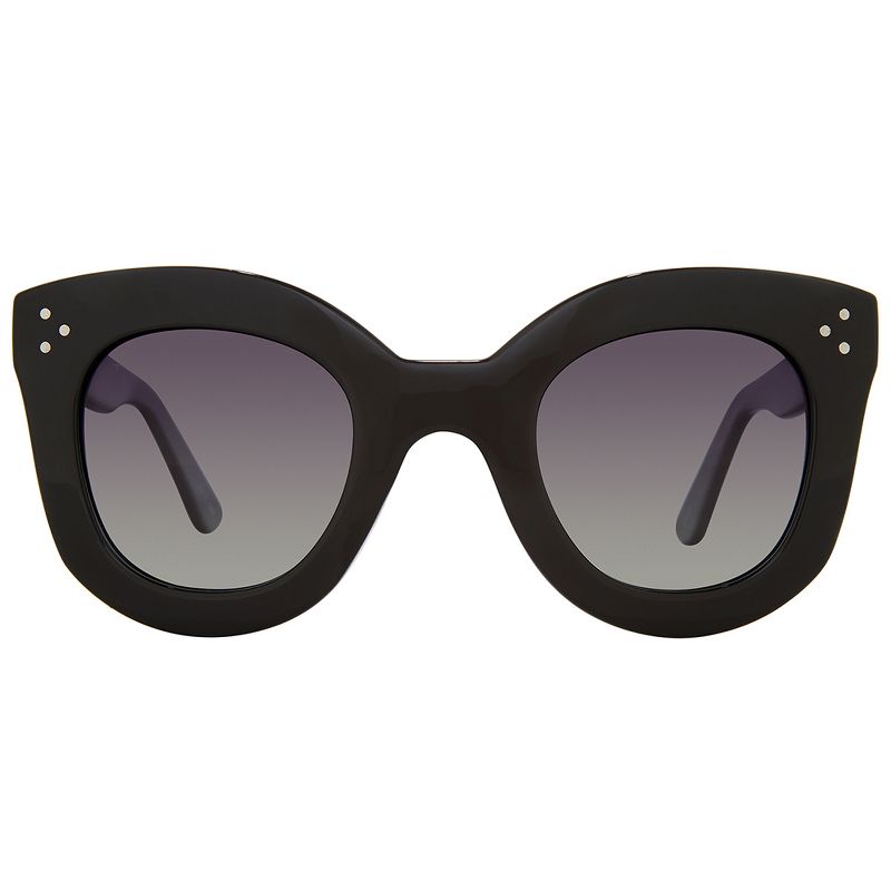 Priv'e Revaux Monroe  Womens Oversized Polarized Sunglasses Caviar Black 50mm