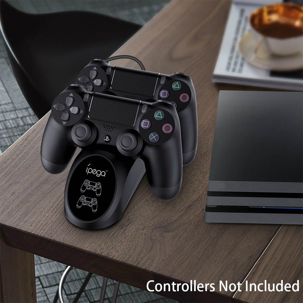 iPega PG-9180 Dual Charging Base Charger Dock Stand Station with LED Display Indicator Replacement for Playstation 4 PS4 Game Controller Gamepad