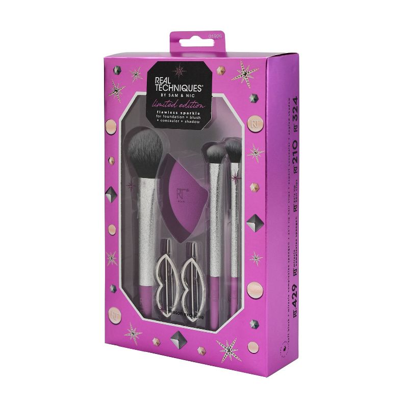 Real Techniques Flawless Sparkle Brush Gift Set - 5pc