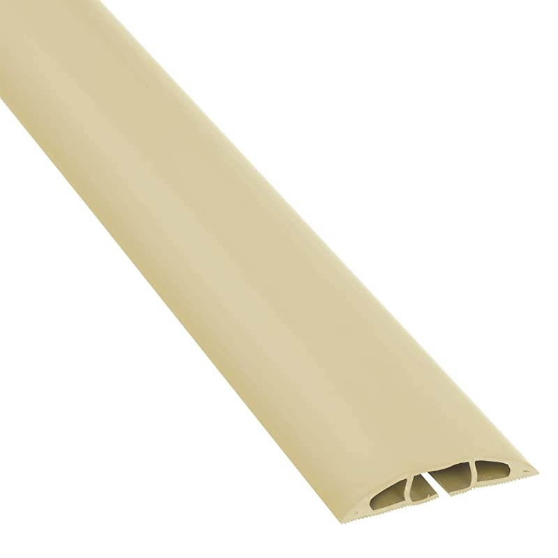 6 Foot Floor Cord Cover Cable Protector CC3 Protect Cords and Prevent Trip Hazards Beige